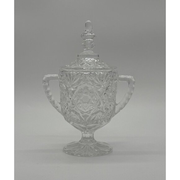 Toscany Hand Cut Crystal Sugar/Trinket/Keepsake Jar With Lid - Picture 2 of 8